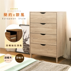 《HOPMA》白色美背歐風四抽斗櫃 台灣製造 床頭 抽屜衣物收納 梳妝台邊櫃